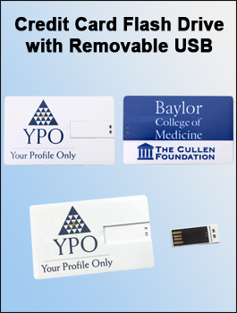Credit Card Flash Drive with Removable USB